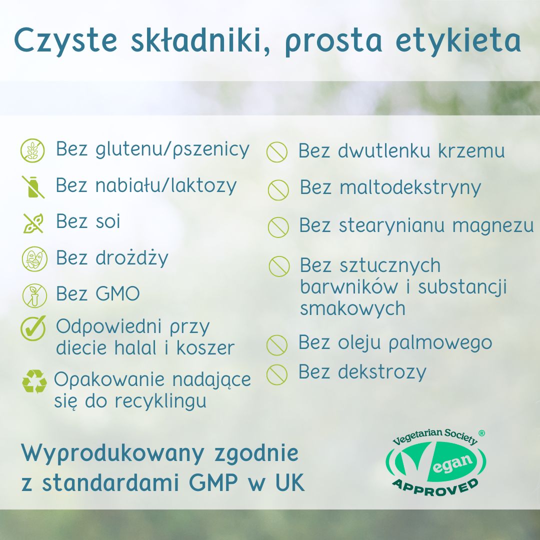 Żelazo Diglicynian z Witaminą C - czysta etykieta bez zbędnych dodatków
